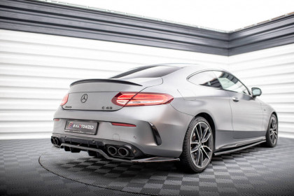 Spoiler zadního nárazniku Mercedes-AMG C43 Coupe C205 Facelift černý lesklý plast