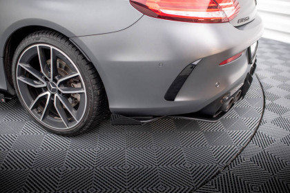 Splittery zadní boční Street Pro + flaps Mercedes-AMG C43 Coupe C205 Facelift černé