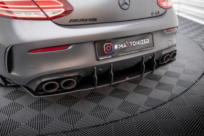 Spoiler zadního nárazníku Street pro Mercedes-AMG C43 Coupe C205 Facelift černo červený