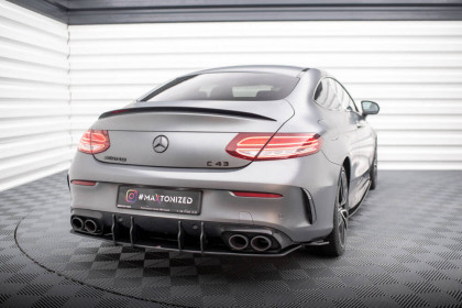 Spoiler zadního nárazníku Street pro Mercedes-AMG C43 Coupe C205 Facelift červený