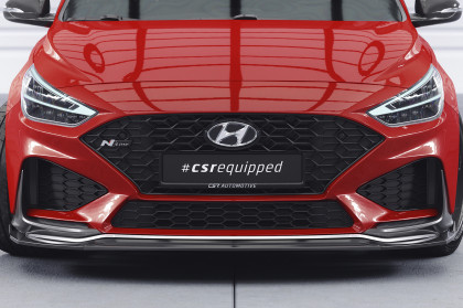 Spoiler pod přední nárazník CSR CUP V2 pro Hyundai I30 (PD) N / N-Line 2020- černý lesklý