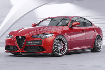 Spoiler pod přední nárazník CSR CUP pro Alfa Romeo Giulia (Typ 952) - černý lesklý