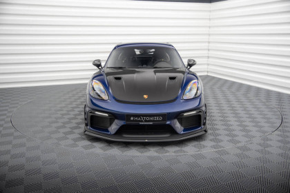 Spojler pod nárazník lipa Porsche 718 Cayman GT4 RS 982c černý lesklý plast