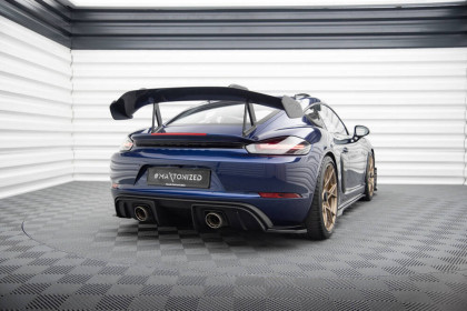 Splittery zadní boční Porsche 718 Cayman GT4 RS 982c černý lesklý plast