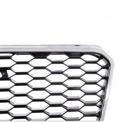 Sportovní maska AUDI A7 (4G) RS-TYPE 2014-2018 chrom / černá lesklá 