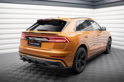 Spoiler zadního nárazníku Street pro Audi Q8 S-Line Mk1 černý