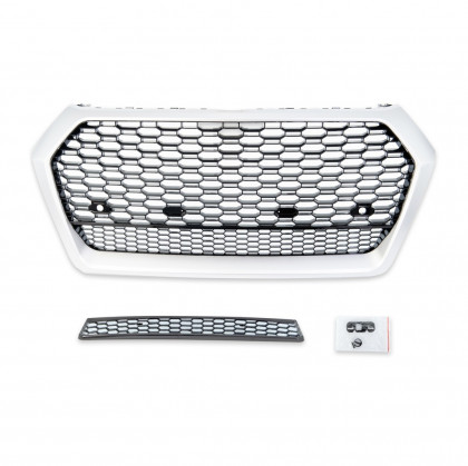 Sportovní maska AUDI Q5 (FY) RS-TYPE 17-20 silver / černá lesklá