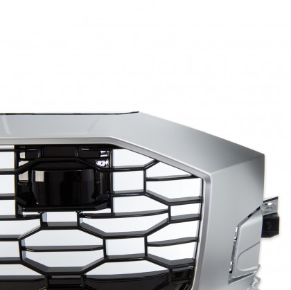 Sportovní maska AUDI Q8 (4M) RS-TYPE 2019- chrom / černá lesklá