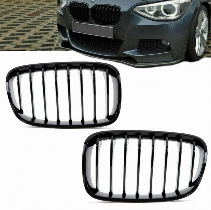 Maska - ledvinky BMW 1 (F20, F21) 2011-2015 - černé lesklé