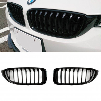 Maska - ledvinky BMW 4 (F32, F82) Coupe (F33, F83) Cabrio (F36) Gran Coupe 2013-2021 - černé lesklé