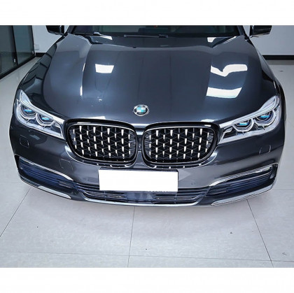 Maska - ledvinky BMW 7 (G11, G12) 2015-2019 - Diamond - chrom / černé lesklé