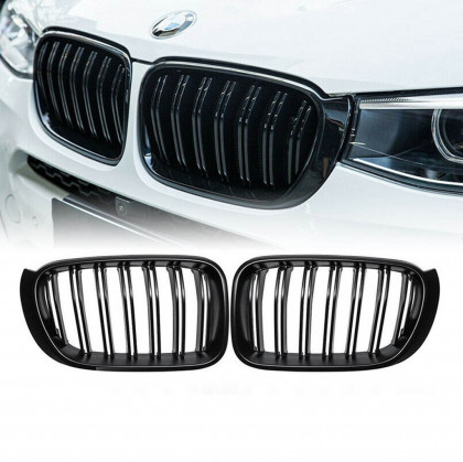 Maska - ledvinky BMW BMW X3 (F25) X4 (F26) Facelift 2014-2018 M Style  - černé lesklé