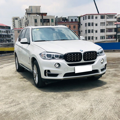 Maska - ledvinky BMW X5 (F15, F85) X6 (F16, F86) 2013-2018 - Diamond - chrom / černé lesklé