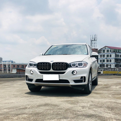 Maska - ledvinky BMW X5 (F15, F85) X6 (F16, F86) 2013-2018 - Diamond - chrom / černé lesklé