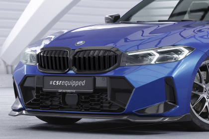 Spoiler pod přední nárazník CSR CUP pro BMW 3 G20 / G21 LCI 2022- M-paket - carbon look lesklý