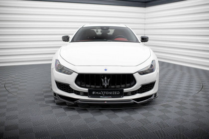 Spojler pod nárazník lipa V.2 Maserati Ghibli Mk3 Facelift černý lesklý plast