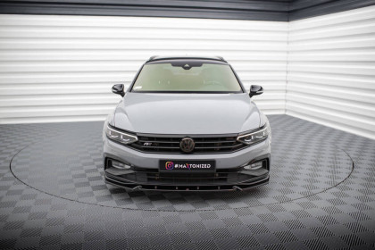 Spojler pod nárazník lipa V.1 Volkswagen Passat R-Line B8 Facelift černý lesklý plast