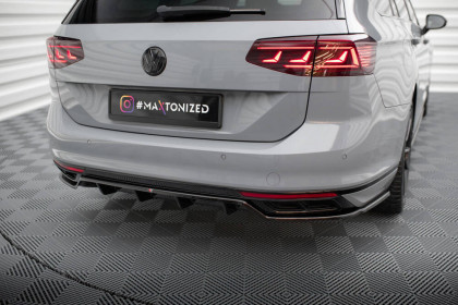 Spoiler zadního nárazniku Volkswagen Passat R-Line B8 Facelift černý lesklý plast