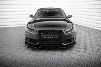 Street pro spojler pod nárazník lipa + flaps Audi S5 / A5 S-Line 8T černo červený