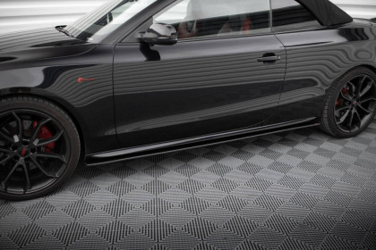 Prahové lišty Street pro Audi A5 / A5 S-Line / S5 Coupe / Cabrio 8T / 8T Facelift černé