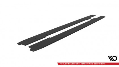 Prahové lišty Street pro Audi A5 / A5 S-Line / S5 Coupe / Cabrio 8T / 8T Facelift černé