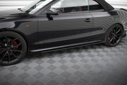 Prahové lišty Street pro + flaps Audi A5 / A5 S-Line / S5 Coupe / Cabrio 8T / 8T Facelift černé