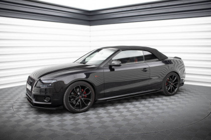 Prahové lišty Street pro + flaps Audi A5 / A5 S-Line / S5 Coupe / Cabrio 8T / 8T Facelift černé