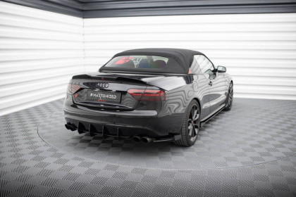 Splittery zadní boční Street Pro + flaps Audi S5 / A5 S-Line Coupe / Cabriolet 8T černo červené