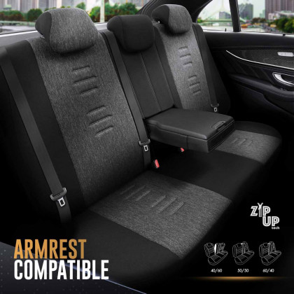Sada autopotahů OTOM THRONE 102 SMOKED 3-ZIP