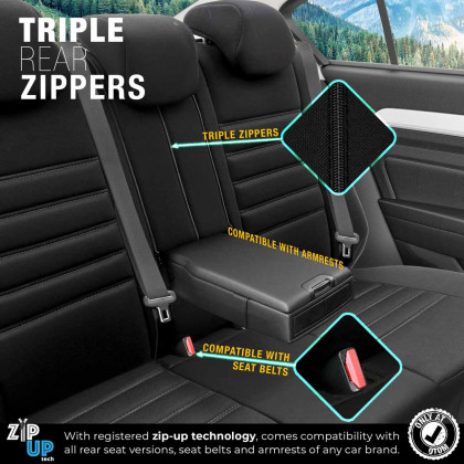 Sada autopotahů OTOM LIMITED 102 BLACK/GREY 3-ZIP