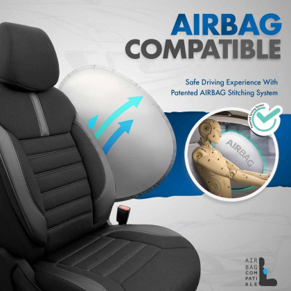 Sada autopotahů OTOM LIMITED 102 BLACK/GREY 3-ZIP