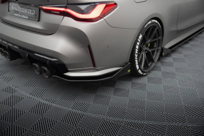 Splittery zadní boční V.3 CSL Look BMW M4 G82 černý lesklý plast