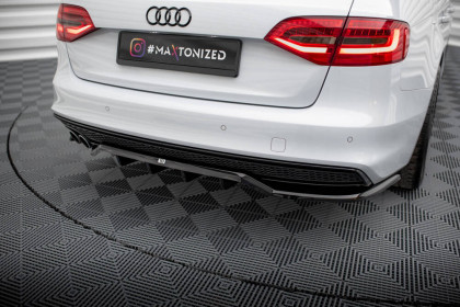 Spoiler zadního nárazniku Audi A4 Competition B8 Facelift černý lesklý plast