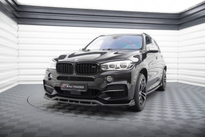 Spojler pod nárazník lipa V.3 BMW X5 M-Pack F15 černý lesklý plast