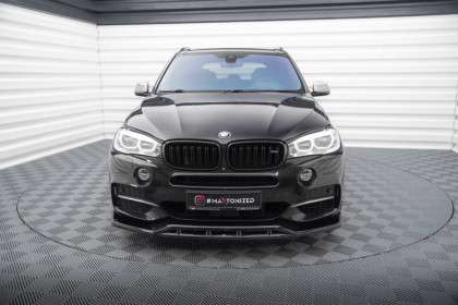 Spojler pod nárazník lipa V.3 BMW X5 M-Pack F15 černý lesklý plast