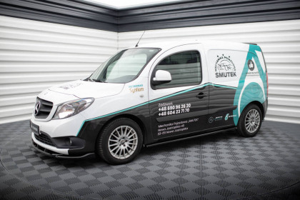 Prahové lišty Mercedes-Benz Citan Mk1 černý lesklý plast