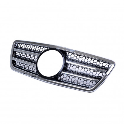 Sportovní maska - Mercedes-Benz E-Class (W210) Facelift 1999-2002 - chrom / černá