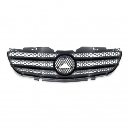 Sportovní maska - Mercedes-Benz SL (R230) 2001-2006 - chrom / silver