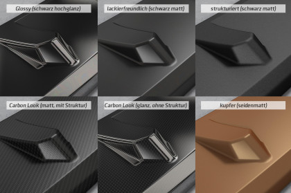 Spoiler pod přední nárazník CSR CUP pro Audi TT FV/8S S-Line / TTS FV/8S - černý matný