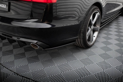 Splittery zadní boční V.3 Audi A6 Avant C7 černý lesklý plast