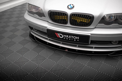 Spojler pod nárazník lipa V.1 BMW 3 Coupe E46 černý lesklý plast