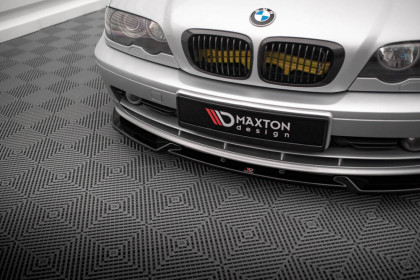 Spojler pod nárazník lipa V.3 BMW 3 Coupe E46 černý lesklý plast