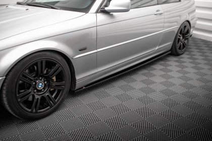 Prahové lišty BMW 3 Coupe E46 černý lesklý plast