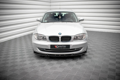 Spojler pod nárazník lipa V.3 BMW 1 E81 Facelift černý lesklý plast