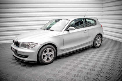 Prahové lišty V.2 BMW 1 E81 Facelift černý lesklý plast