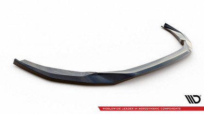 Spojler pod nárazník lipa V.1 Audi RS4 B9 Facelift černý lesklý plast