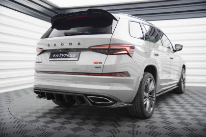 Spoiler zadního nárazniku Škoda Kodiaq RS Mk1 Facelift černý lesklý plast