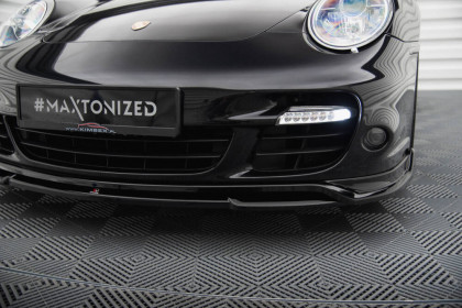Spojler pod nárazník lipa Porsche 911 Turbo 997 černý lesklý plast