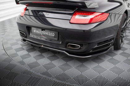Spoiler zadního nárazniku Porsche 911 Turbo 997 černý lesklý plast
