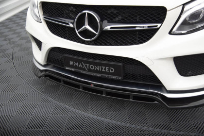 Spojler pod nárazník lipa V.2 Mercedes-Benz GLE Coupe 43 AMG / AMG-Line C292 černý lesklý plast